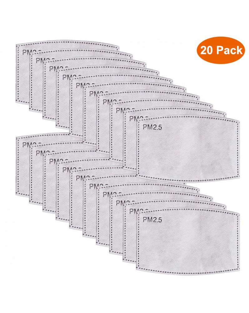 Adults PM2.5 N95 Activated Carbon Filter Face Mask Filters Breathing